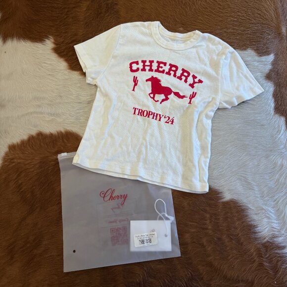 Cherry LA Tops - Cherry LA - Trophy Baby Tee XS